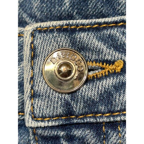 H&M Women's Decorative Sparkly Stones Boyfriend Slim Low Jeans Size 10 approx - Picture 6 of 10